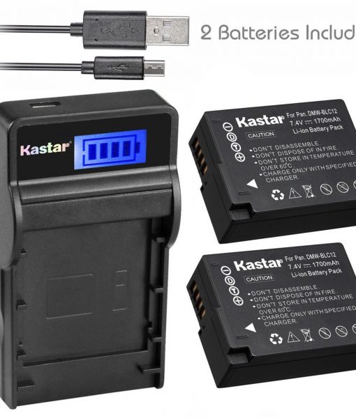 Kastar Battery (X2) & SLIM LCD Charger for Panasonic 3 www.filters-exchange.com