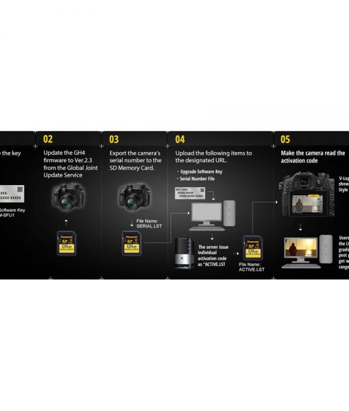 Panasonic V-Log L Function Activation Code for DMC-GH4, DC-GH5, and DMC-FZ2500 1 www.filters-exchange.com