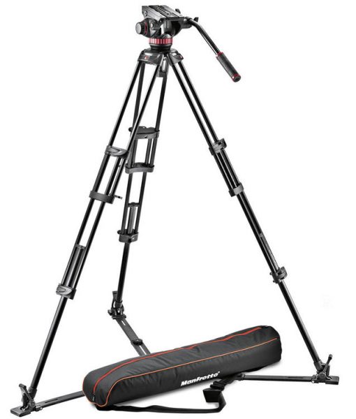 Manfrotto 502HD Ball Base Fluid Head 546GB Tripod and Carrying Bag 1 www.filters-exchange.com