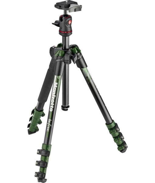 Manfrotto BeFree Color Aluminum Travel Tripod (Green) 1