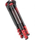 Manfrotto BeFree Color Aluminum Travel Tripod (Red) 4