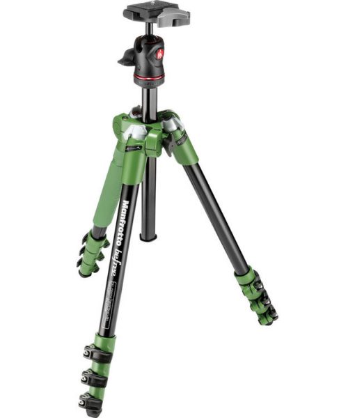 Manfrotto BeFree Compact Travel Aluminum Alloy Tripod (Green) 1 www.filters-exchange.com