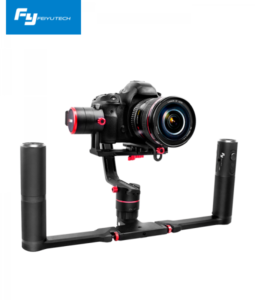 Feiyu A2000 3-Axis Handheld Gimbal Kit for DSLR Mirrorless Camera with Dual Hand Holder Kit