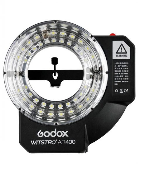 Godox AR400 High Power Ring Flash & LED light and Battery Kit