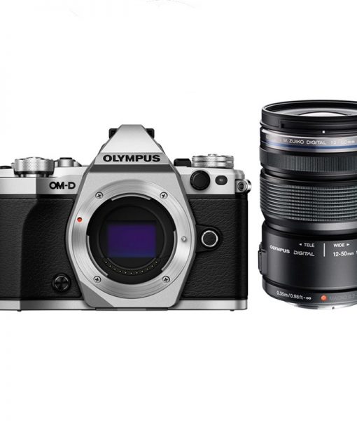 Olympus OM-D E-M10 Mark II Mirrorless Micro Four Thirds Digital Camera with 12-50mm Lens Kit (Silver)