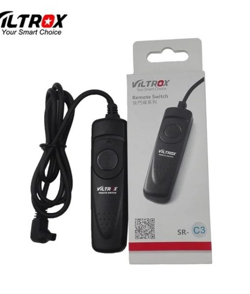 Viltrox SR-C3 1M Remote Control Shutter Release Cable for Canon EOS 7D Mark II 6D Mark II 5D 5DIV 5DIII 50D 40D 30D 20D 10D 1D