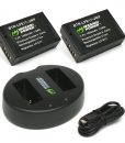 Wasabi Power Battery (2-Pack) and Dual Charger for Canon LP-E17