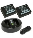 Wasabi Power Battery (2-Pack) and Dual Charger for Fujifilm NP-W126