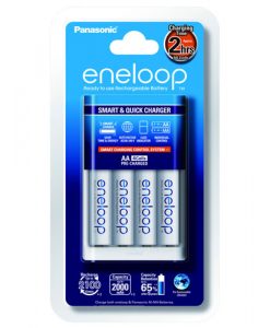 Panasonic-Eneloop-Battery-Pack-of-4-with-Smart-and-Quick-Charger-White