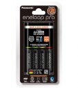 Panasonic-Smart-Quick-Charger-with-Eneloop-Pro-AA-Battery-Set-of-4-Black-2550mAh